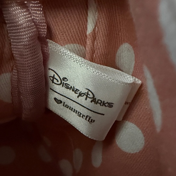 Disney Parks Loungefly Rose Gold Sequin Mini Backpack Vintage Heart Logo - Picture 10 of 11